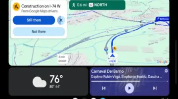 جوجل تُحدث تنبيهات الخرائط في Android Auto بتصميم جديد أكثر ذكاءً وأقل إزعاجًا أثناء القيادة